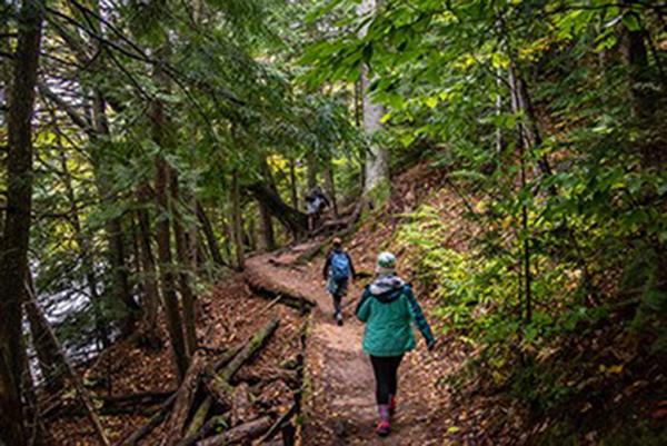 Michigan’s enviable trail resources, like this one of many in Michigan’s Upper Peninsula, welcomes many users seeking space to exercise and relax during the COVID-19 pandemic. (Photo/DNR MI)