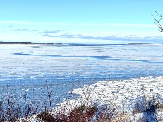 Clement Mondino of Crystal Falls wanted to share with readers the different stages of ice formation on Lake Superior by Baraga. The view was from Bishop Baraga location. (submitted photo)