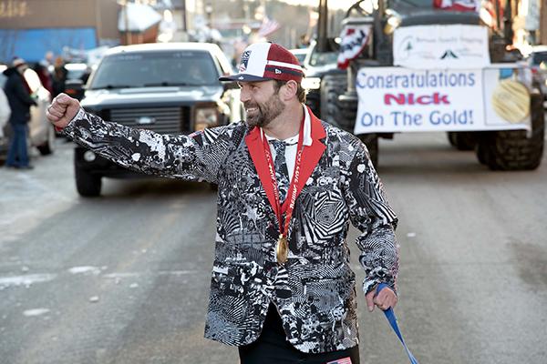 On Monday, Feb. 14, Nick Baumgartner returned home to Iron County. A late afternoon parade through downtown Iron River was capped off with a reception at West Iron County High School. Baumgartner and partner Lindsey Jacobellis won gold in mixed snowboardcross at the 2022 Winter Olympics in Beijing. More photos on page 10.