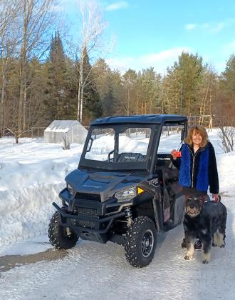 Pamela Wittnik of Felch was the winner of a Polaris Ranger side-by-side in the Sagola Township Sportsmen’s Club raffle. (submitted photo)