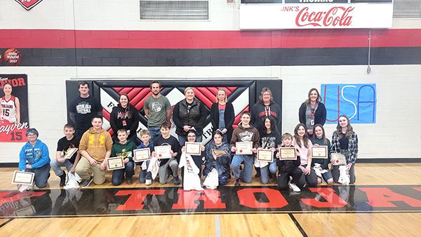 Forest Park Middle School students received awards.