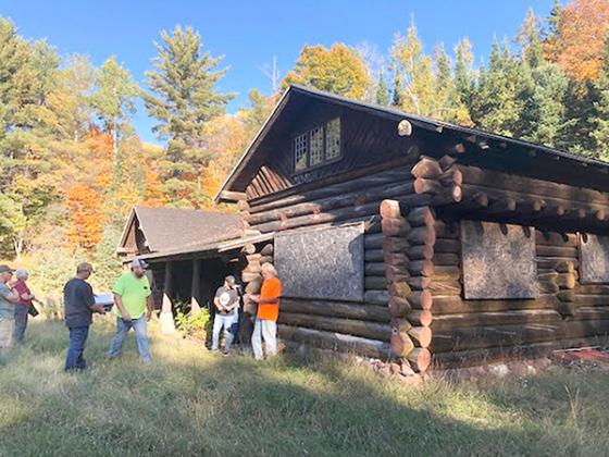 Pictured is the historic cabin at Cooks Run last fall during a site visit by the Parks and Recreation Committee. (Submitted photo)