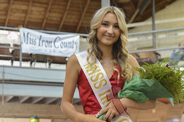 Sixteen-year-old Harlie Melstrom was crowned Miss Iron County on Thursday, Aug. 4, at the 130th Iron County Fair.