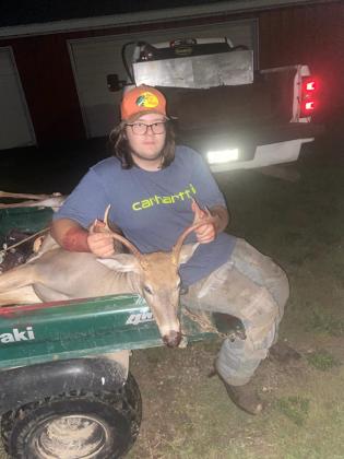 LeRoy Olson had a successful hunting season, shooting a six pointer during the youth hunt. (submitted photo)
