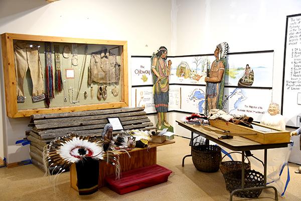 Picture of the Native American Exhibit in the Iron County Historical Museum - Photos by Kevin Zini