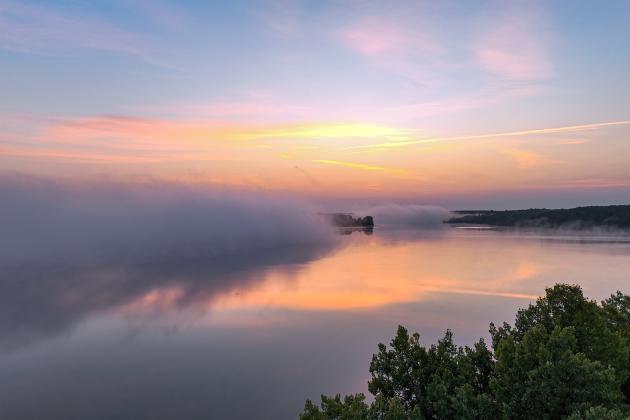 Sunrise over Sunset Lake on Sept. 9. (Photo by Bob McCarthy)