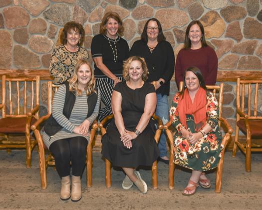 Pictured are, front row, from left; Alicia Lesandrini, Chris Davis and Summer Olson. Back row, from left; Joyce Ziegler, Kathy Carlson, Kari Devine and Allyson VanOss.
