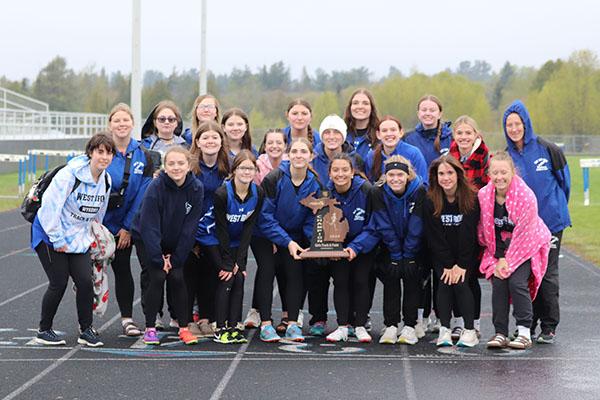 West Iron County Girls, MHSAA Regional Champions. These girls competed in a steady rain the entire meet in Ishpeming, the girls ended the day winning the Regional Title, by 1 point!