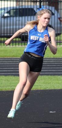 Look at the determination on West Iron County Danica Shamion's face. Go Danica!