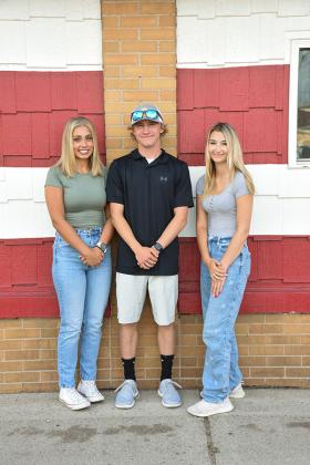 Pictured are, from left, Adison Franzene, Ethan Isaacson and Harlie Melstrom.