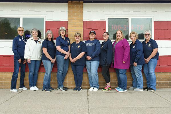The Stambaugh Legion Unit 21 officers pictured, from left, are Linda Nasser (President), Linda Johnson (first Vice President), Kathy Svenson (Secretary), Patti Leonoff (Treasurer), Barb Tulppo (Sgt. of Arms), Susie Fitzpatrick (Chaplain), Amber Orchard (Historian), Cella Thurston (Executive Committee), Connie Jagelewski (Executive Committee) and Bonnie Weatherholt (Executive Committee).